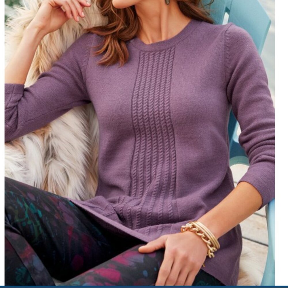 Soft Surroundings Priscilla Pullover Tunic Sweater